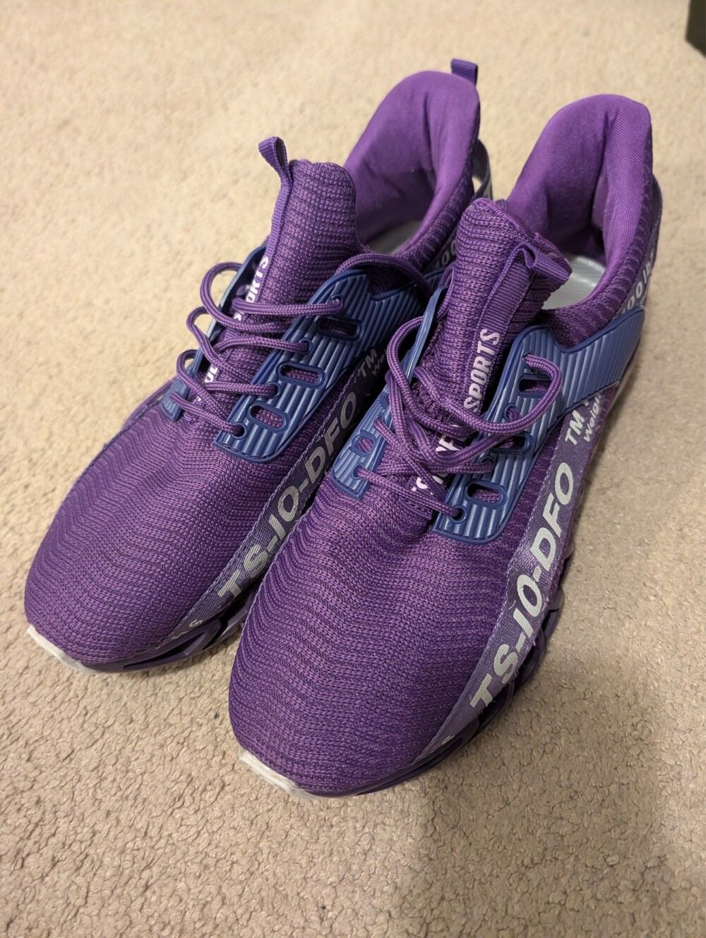 Tsiodfo Purple Athletic sneaker size 12 shoe trainers Running